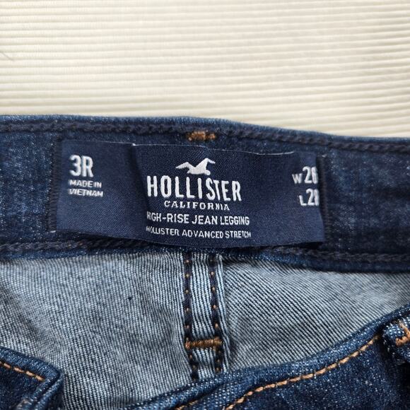 NWT‎ Hollister Advance Stretch Distressed High-Rise Jean Legging Women's Size 26 - Picture 3 of 9